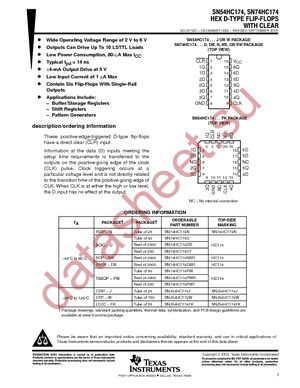 SN74HC174D datasheet  